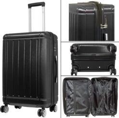 Travelsuitcase - Parma- Ruimbagage Reiskoffer - Polycarbonaat- Zwart - Hoogglans - Maat L / 93 Liter 10 Travelsuitcase - Parma- Ruimbagage Reiskoffer - Polycarbonaat- Zwart - Hoogglans - Maat L / 93 Liter -Tassen Kortingen Winkel 1200x1184 2