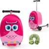 Handbagage Kinderen | Tas Meisje | Roze Uil | Koffer Handbagage | Kinder Koffer Meisjes | Step Meisje | Trolley Kinderen - 50 Kilo - 5 Tot 9 Jaar | Bouncy Box 40x20x25 Cm Incl. Nekkussen Vliegtuig -Tassen Kortingen Winkel 1200x1186 1
