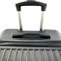 AATravel M Reiskoffer - Trolley ABS - Met Dubbele Wielen - 66 Cm - 73 Liter - Zwart -Tassen Kortingen Winkel 1200x1196