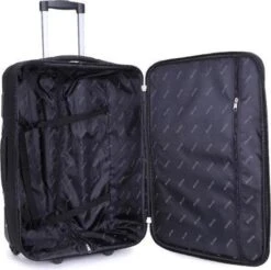 Decent Basic-Line Handbagage Trolley 53 Cm - Zwart -Tassen Kortingen Winkel 1200x1197 2