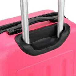 Decent Handbagage Koffer / Trolley / Reiskoffer - 50 Cm - 32 Liter - ABS - Neon-Fix - Roze -Tassen Kortingen Winkel 1200x1200 10
