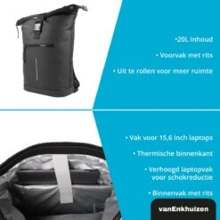 Rugzak Jongens - Rugzak Met Laptopvak 15,6 Inch - 20 Liter - Waterafstotend En Thermo Materiaal - Zwart -Tassen Kortingen Winkel 1200x1200 1173