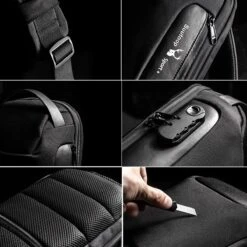 Brandie® - Rugzak - Laptop Rugzak Tot Voor Unisex - Schooltas - Waterdicht - Large Capaciteit - USB Poort - Met Regenhoes - Schoudertas Voor Reizen En Zakelijk Werk - Materiaal Polyester - Maat16 X 11 X 33 Inch - Zwart -Tassen Kortingen Winkel 1200x1200 1237