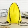 Merkloos Gymtas Met Rijgkoord - Nylon Rugzakjes – Nylon Rugzak – Geel -Tassen Kortingen Winkel 1200x1200 1390