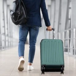 TRVLMORE Koffer - Handbagage - 54x36x20cm - 38L - Donkergroen 19 TRVLMORE Koffer - Handbagage - 54x36x20cm - 38L - Donkergroen -Tassen Kortingen Winkel 1200x1200 20