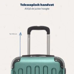 TRVLMORE Koffer - Handbagage - 54x36x20cm - 38L - Donkergroen 20 TRVLMORE Koffer - Handbagage - 54x36x20cm - 38L - Donkergroen -Tassen Kortingen Winkel 1200x1200 21