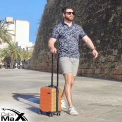 CabinMax Handbagage Koffer - Trolley 30L - Harde Reiskoffer - 45x36x20cm - Lichtgewicht - Groot Capaciteit - Oranje -Tassen Kortingen Winkel 1200x1200 237