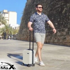 CabinMax Handbagage Koffer - Trolley 30L - Harde Reiskoffer - 45x36x20cm - Lichtgewicht - Groot Capaciteit - Wit -Tassen Kortingen Winkel 1200x1200 260