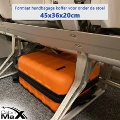 CabinMax Handbagage Koffer - Trolley 30L - Harde Reiskoffer - 45x36x20cm - Lichtgewicht - Groot Capaciteit - Endless Sea -Tassen Kortingen Winkel 1200x1200 342