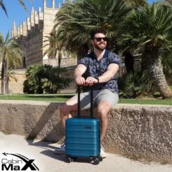 CabinMax Handbagage Koffer - Trolley 30L - Harde Reiskoffer - 45x36x20cm - Lichtgewicht - Groot Capaciteit - Endless Sea -Tassen Kortingen Winkel 1200x1200 344