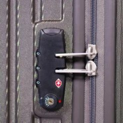 ©TROLLEYZ - Florence No.7 - Trolley - 55cm Met TSA Slot - Dubbele Wielen - 360° Spinners - 100% ABS - Handbagage Koffer In Cloudy Grey -Tassen Kortingen Winkel 1200x1200 346