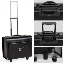 Tectake Business - Pilotenkoffer - 43 Cm - Zwart -Tassen Kortingen Winkel 1200x1200 349
