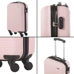 TravelZ Horizon Handbagagekoffer - 54cm Handbagage Trolley Met Gevoerde Binnenkant - Baby Roze -Tassen Kortingen Winkel 1200x1200 356