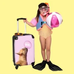 NoBoringSuitcases.com® Kinderkoffer - Hond - Dieren - Kauwgom - Roze - Kinderen - Trolley Kinderen - Past Binnen 55x40x20 Cm En 55x35x25 Cm - Reiskoffer Met Wielen - Koffertje 19 NoBoringSuitcases.com® Kinderkoffer - Hond - Dieren - Kauwgom - Roze - Kinderen - Trolley Kinderen - Past Binnen 55x40x20 Cm En 55x35x25 Cm - Reiskoffer Met Wielen - Koffertje -Tassen Kortingen Winkel 1200x1200 461