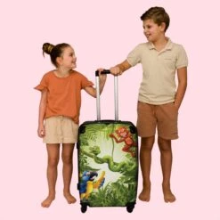 NoBoringSuitcases.com® Koffer Groot - Jungle - Dieren - Groen - Kinderen - Trolley Koffer Met TSA-slot - Met Wielen - 90 Liter - Reiskoffer - 66 Cm 16 NoBoringSuitcases.com® Koffer Groot - Jungle - Dieren - Groen - Kinderen - Trolley Koffer Met TSA-slot - Met Wielen - 90 Liter - Reiskoffer - 66 Cm -Tassen Kortingen Winkel 1200x1200 497