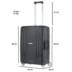 CarryOn Steward TSA Reiskoffer - 65cm Trolley Met Kliksloten - Dubbele Wielen - Zwart -Tassen Kortingen Winkel 1200x1200 54