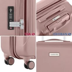 CarryOn Skyhopper Reiskoffer - 68.5cm TSA Trolley Met Expander En OKOBAN - Roze -Tassen Kortingen Winkel 1200x1200 583