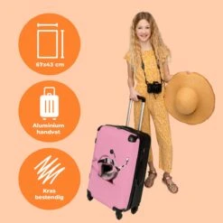 NoBoringSuitcases.com® Koffer Groot - Slak - Roze - Meisjes - Racen - Trolley Koffer Met TSA-slot - Met Wielen - 90 Liter - Reiskoffer - 66 Cm 12 NoBoringSuitcases.com® Koffer Groot - Slak - Roze - Meisjes - Racen - Trolley Koffer Met TSA-slot - Met Wielen - 90 Liter - Reiskoffer - 66 Cm -Tassen Kortingen Winkel 1200x1200 699