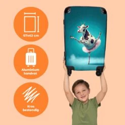 NoBoringSuitcases.com® Koffer Groot - Koe - Ballet - Portret - Blauw - Dieren - Trolley Koffer Met TSA-slot - Met Wielen - 90 Liter - Reiskoffer - 66 Cm 12 NoBoringSuitcases.com® Koffer Groot - Koe - Ballet - Portret - Blauw - Dieren - Trolley Koffer Met TSA-slot - Met Wielen - 90 Liter - Reiskoffer - 66 Cm -Tassen Kortingen Winkel 1200x1200 706