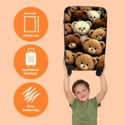 NoBoringSuitcases.com® Koffer Groot - Teddybeer - Knuffel - Bruin - Beer - Trolley Koffer Met TSA-slot - Met Wielen - 90 Liter - Reiskoffer - 66 Cm 12 NoBoringSuitcases.com® Koffer Groot - Teddybeer - Knuffel - Bruin - Beer - Trolley Koffer Met TSA-slot - Met Wielen - 90 Liter - Reiskoffer - 66 Cm -Tassen Kortingen Winkel 1200x1200 735