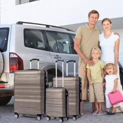 Merax 3-delig Kofferset Met TSA Slot - Trolleyset ABS 40L, 70L & 110 Liter - Goud 19 Merax 3-delig Kofferset Met TSA Slot - Trolleyset ABS 40L, 70L & 110 Liter - Goud -Tassen Kortingen Winkel 1200x1200 757