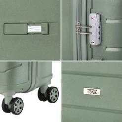 TravelZ Big Bars Kofferset - Trolleyset 3-delig Met TSA-slot - Olijf -Tassen Kortingen Winkel 1200x1200 766