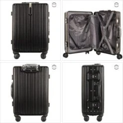 TOP AA Reis Kofferset - Trolleyset 3-delig Met TSA Slot Aluminum Frame, Kleine Cabine En Groot, ABS Luggage, (20+24+28 Inches 3 Pc Set), Roze/pink -Tassen Kortingen Winkel 1200x1200 774