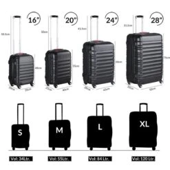 Monzana Kofferset - 4 Stuks S M L XL Met Wielen Cijferslot - Zwart 19 Monzana Kofferset - 4 Stuks S M L XL Met Wielen Cijferslot - Zwart -Tassen Kortingen Winkel 1200x1200 796