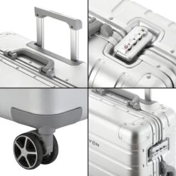 CarryOn Kofferset ULD - Luxe Aluminium Handbagage Koffer 55cm + 76cm Grote Reiskoffer - Dubbel TSA Slot - Zilver 11 CarryOn Kofferset ULD - Luxe Aluminium Handbagage Koffer 55cm + 76cm Grote Reiskoffer - Dubbel TSA Slot - Zilver -Tassen Kortingen Winkel 1200x1200 837