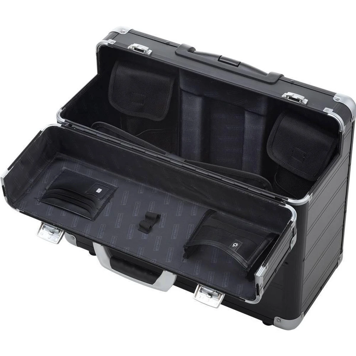 Trolley Pilotenkoffer Alumaxx - DISCOVERY Aluminium Mat Zwart 7 Trolley Pilotenkoffer Alumaxx - DISCOVERY Aluminium Mat Zwart - Afbeelding 5