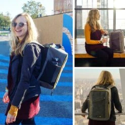 CabinMax Manhatten – Handbagage 20L – Rugzak – Schooltas - 40x20x25 Cm – Compact Reistas – Lichtgewicht – Grijs/Rood -Tassen Kortingen Winkel 1200x1200 935