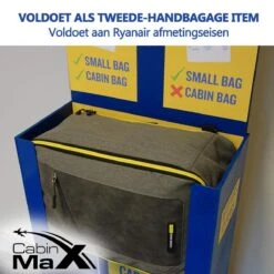 CabinMax Manhatten – Handbagage 20L – Rugzak – Schooltas - 40x20x25 Cm – Compact Reistas – Lichtgewicht – Grijs/Rood -Tassen Kortingen Winkel 1200x1200 938