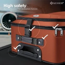Merkloos Trolley Suitcase Set, Handbagage / Lightweight 4 Rolls Carry-on Trolley Suitcase Board Luggage Cabin Trolley Travel Suitcase Luggage, -Tassen Kortingen Winkel 1200x1200 955