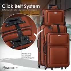 Merkloos Trolley Suitcase Set, Handbagage / Lightweight 4 Rolls Carry-on Trolley Suitcase Board Luggage Cabin Trolley Travel Suitcase Luggage, -Tassen Kortingen Winkel 1200x1200 956
