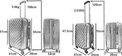 SB Travelbags Kofferset - 2 Delige 'Expandable' Koffer - Blauw - 65cm/55cm -Tassen Kortingen Winkel 1200x561