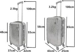 SB Travelbags Kofferset - 2 Delige -Zwart - 65cm/55cm -Tassen Kortingen Winkel 1200x831 3
