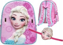 Disney Frozen Frozen ELSA 3D Rugzak Met Afneembaar Masker Roze 3-6 Jaar