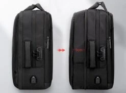 Golden Wolf Rugzak Anti-diefstal / Rugtas / Reistas / Weekendtas / Schooltas / 46x31x18(of 27)cm (25 Of 37l)/ Laptop 17 Inch / USB -oplaadpoort / Zwart / Waterfles -Tassen Kortingen Winkel 1200x884 1