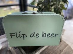 Merkloos Koffertje Karton Groen Maat L Met Eigen Opdruk - Met Naam -Tassen Kortingen Winkel 1200x899 3