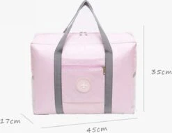 Merkloos Reistas - Handbagage Tas - Opvouwbaar - Roze - Travelbag -Tassen Kortingen Winkel 1200x931