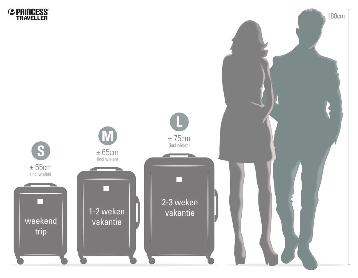 Princess Traveller Barcelona - Reiskoffer - Large -75 Cm - Zwart 7 Princess Traveller Barcelona - Reiskoffer - Large -75 Cm - Zwart - Afbeelding 5