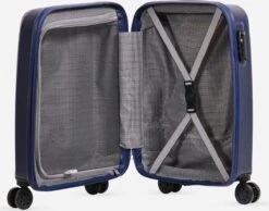 ©TROLLEYZ - Ibiza No.3 - Trolley - 55cm Met TSA Slot - Dubbele Wielen - 360° Spinners - 100% ABS - Handbagage Koffer In Ocean Blue -Tassen Kortingen Winkel 1200x941 2