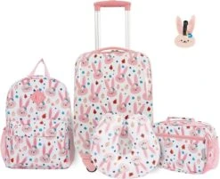 Travelers Club - Kinderkoffer Set - BUNNY -Tassen Kortingen Winkel 1200x975