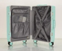 TOP AA Reis Kofferset - Trolleyset 3-delig Met TSA Slot Aluminum Frame, Kleine Cabine En Groot, ABS Luggage, (20+24+28 Inches 3 Pc Set), Roze/pink -Tassen Kortingen Winkel 1200x994 1