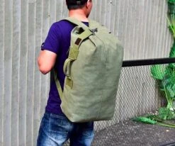 MIRO Luxe Rugzak Rugtas Backpack Grote Capaciteit Met Zip 50 Liter + Kaki/Groen -Tassen Kortingen Winkel 1200x999 2