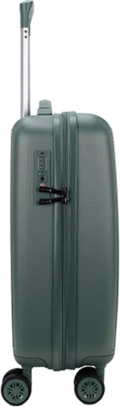 Decent Handbagage Koffer / Trolley / Reiskoffer - 55 Cm - 38 Liter - ABS - Tranporto - Groen -Tassen Kortingen Winkel 354x1200 1