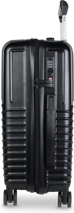 Merkloos Reiskoffer - 20 Inch - USB Aansluiting - Zwart - Handbagage -Tassen Kortingen Winkel 418x1200