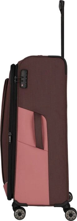 Travelite Zachte Koffer / Trolley / Reiskoffer - Viia - 77 Cm (XL) - Roze -Tassen Kortingen Winkel 419x1200 3