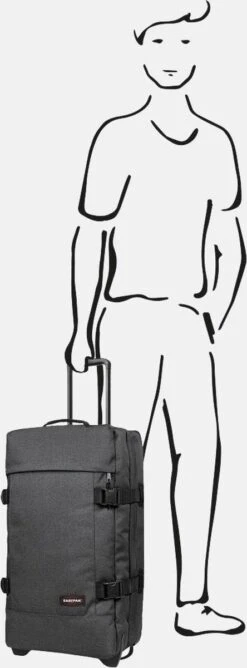 Eastpak TRANVERZ M Reiskoffer (67 X 35.5 X 30 Cm) - Black Denim -Tassen Kortingen Winkel 444x1200 3