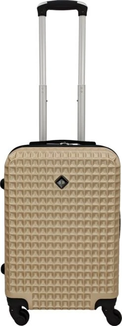 SB Travelbags Handbagage Koffer 51cm 4 Wielen Trolley - Champagne